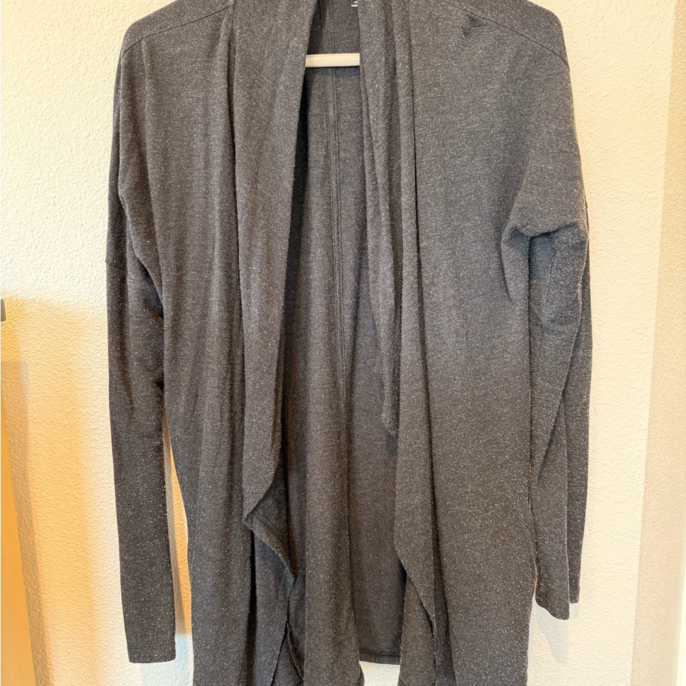 Toad&Co Charcoal Open Front Cardigan